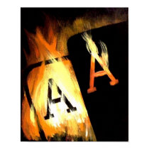 Flaming Aces Print Poker Art Decor