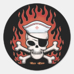 Flaming Arr Enn Sticker