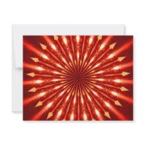 flaming arrows kaleidoscope invitations
