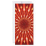 flaming arrows kaleidoscope custom rack card