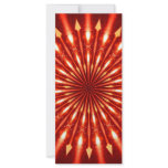 flaming arrows kaleidoscope custom rack card