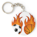 flaming-balls key chain