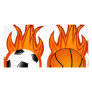 flaming-balls customized photo card