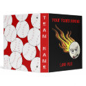 Flaming Baseball Binder by RedRider08 Flaming Baseball Binder