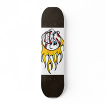 Flaming Baseball Skateboards