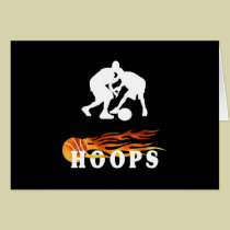 Flaming Basketball Hoops cards