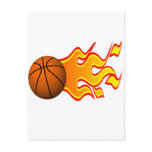 Flaming-Basketball Post Cards