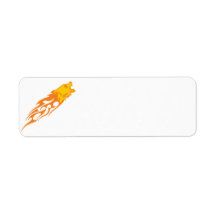 Flaming Bear #1 Return Address Label