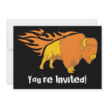 Flaming Bison #2 Personalized Invite