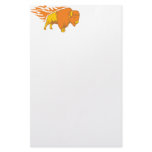 Flaming Bison #2 stationery