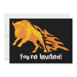 Flaming Bison #3 Personalized Announcements