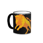 Flaming Bison #3 Coffee Mug