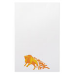 Flaming Bison #3 stationery