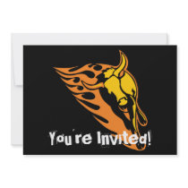 Flaming Bull #2 Personalized Announcements