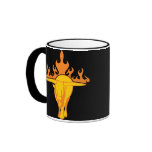 Flaming Bull #3 Coffee Mug