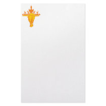 Flaming Bull #3 Customized Stationery