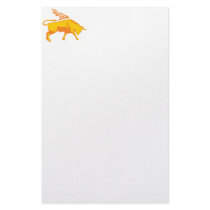 Flaming Bull #7 Stationery Paper