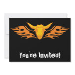 Flaming Bull #8 Custom Invitations