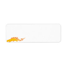 Flaming Cat #1 Return Address Label