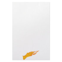 Flaming Cat #3 Stationery Paper