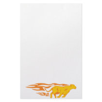 Flaming Cat #4 Customized Stationery