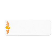 Flaming Cat #5 Return Address Label