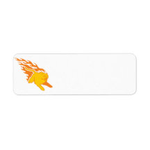 Flaming Cat #6 Return Address Labels
