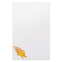 Flaming Cat #6 Personalized Stationery
