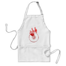 Flaming CD - Music Audio DJ Disc Jockey Apron