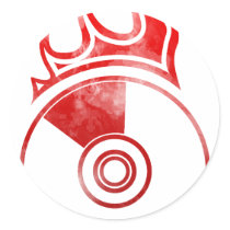 Flaming CD - Music Audio DJ Disc Jockey stickers by HOTDJGEAR Flaming CD - Music Audio DJ Disc Jockey stickers