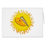 flaming Cricket Greeting Cards
