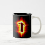 Flaming Cross Mug: Romans 6:23