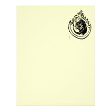 Flaming Dinosaur or Dragon by Nic Sweet Custom Letterhead