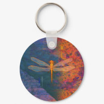 Flaming Dragonfly keychains by evisionarts Flaming Dragonfly keychains
