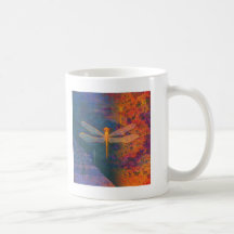Flaming Dragonfly Mugs