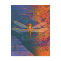 Flaming Dragonfly postcards by evisionarts Flaming Dragonfly postcards