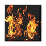 Flaming Fire Burning Gifts Magnets