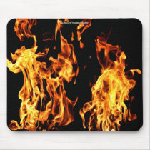 Flaming Fire Burning Gifts Mouse Pad