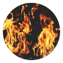 Flaming Fire Burning Gifts Sticker