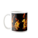 Flaming Fire Burning Image for "Piping Hot" Drinks mugs