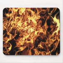 FLAMING FIRE mousepads by RavenSpiritPrints FLAMING FIRE mousepads