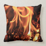 Flaming Fire Pillow pillows