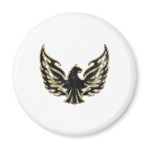 Flaming Firebird Refrigerator Magnet