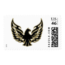 Flaming Firebird Postage Stamp