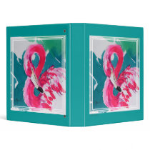 Flaming Flamingo Art Print Photo Album Binder by greerdesign Flaming Flamingo Art Print Photo Album Binder