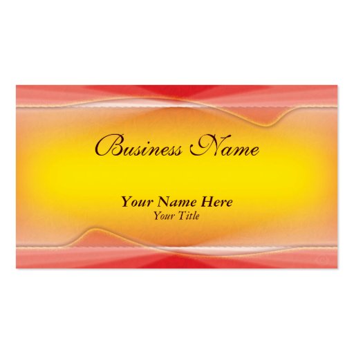 flaming floral business cards (front side)