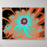 Flaming Floral posters