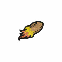 Flaming Football embroidered shirts by ZazzleEmbroidery Flaming Football embroidered shirts