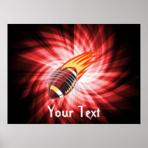 Flaming Football; Red Posters