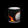 flaming golf ball products mug
